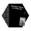 DEQORI Magnettafel Glas 55x48 cm 6-eckig 'Schwarz' Produktbild-Vorschau 2