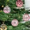 Boules de Noël avec pendentifs Incassable Décoratif Or Rose Voir les images du produit 3