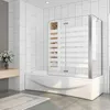 B:120xT:75xH:140cm Rechts Montage Badewannenaufsatz mit Produktbild-Vorschau 1