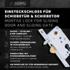 Aqbau® Hákový zámek zadlabávací zámek posuvné dveře 72/40mm Náhled obrázku produktu 2