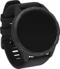 A black smartwatch with a black band is shown against a white background. Náhľad obrázku produktu