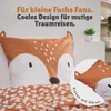 Kinderbettwäsche Set 2-teilig, Fuchs mit Ohren, Rot - Produktbild-Vorschau 3