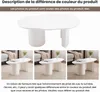 MODFU Table basse blanche Table de canapé Table irrégulière Voir les images du produit 3