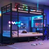 Flieks Etagenbett 90x200cm mit Schreibtisch und Ablagen, Produktbild-Vorschau 3