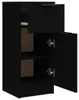 vidaXL Příborník černý 30x30x70 cm Materiál dřeva Náhled obrázku produktu 5
