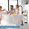 osoltus Badregal Korbregal Veile aus Bambus und Weiß Produktbild-Vorschau 6
