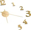 vidaXL Reloj de pared 3D, diseño moderno, color dorado, 100 Vista previa de la imagen del producto 4