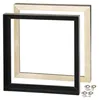 2 SCHATTENFUGENRAHMEN für KEILRAHMEN 50x50cm schwarz | Produktbild-Vorschau 4