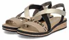 Rieker Schuhe Damen Keil Sandaletten Sandalen V3663, Produktbild-Vorschau 22