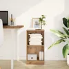 vidaXL Artisan dubová knihovna 40x24x76 cm materiál na bázi Náhled obrázku produktu 3