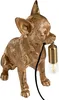 BELIANI Tischlampe Gold Kunstharz Hund Tierform Glamouröser Produktbild-Vorschau 4