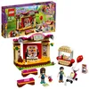 A LEGO Friends set featuring a park stage and accessories, shown both in its box and assembled. Podgląd zdjęcia produktu