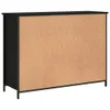 vidaXL Kredens czarny 100x35x75 cm materiał drewnopochodny Podgląd zdjęcia produktu 9