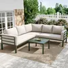 MERAX Gartenlounge-Set Sitzgruppe für 4-5 Personen, 4-tlg, Produktbild-Vorschau 1
