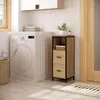 EUGAD Badezimmerschrank, multifunktional, Schwarz helle Produktbild-Vorschau 2