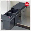 Collecteur de déchets Hailo 3666106 TA Swing Tandem 2x 15 L Voir les images du produit 2