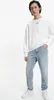 Weißes Herren-Sweatshirt mit Logo-Druck und Produktbild-Vorschau 4