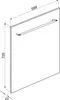 Smeg KIT6CX, Haushaltswarentür, Smeg, Edelstahl, Edelstahl, Produktbild-Vorschau 2