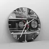 Wanduhr - Rund - Glasuhr - Ford Mustang Mach - 30x30cm - Produktbild-Vorschau 4