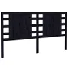 vidaXL Kopfteil Schwarz 126x4x100 cm Massivholz Kiefer -  Produktbild-Vorschau 3
