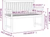 vidaXL Gartenbank 110 cm Massivholz Akazie Produktbild-Vorschau 6