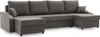 Ecksofa SPARTA PLUS U-Form BONELL mit Schlaffunktion - Produktbild-Vorschau 2