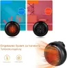 Collage of images showing a mini heater in use and its features. Produktbild-Vorschau