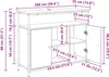 vidaXL Kredens dębowy Artisan 100 x 35 x 80 cm materiał Podgląd zdjęcia produktu 8
