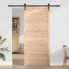 Porte de grange Nature 100 x 2,5 x 208 cm en pin massif Voir les images du produit 3