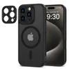 A black iPhone case with a Magsafe ring and a separate camera lens protector. Náhled obrázku produktu