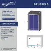 Schiebetür Dusche 150x185cm Duschwand Nischentür Produktbild-Vorschau 6