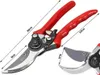 A pair of red-handled garden shears with measurement indicators. Podgląd zdjęcia produktu