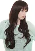 WIG ME UP Perücke superlang Pony Dunkelbraun Mix MA113-2T33 Produktbild-Vorschau 2
