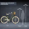 Milord Komfort Fahrrad Mit Weidenkorb Damenfahrrad, 28 Produktbild-Vorschau 3