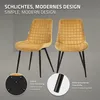 ML-Design Esszimmerstühle 2er Set, Senfgelb, Sitzfläche aus Produktbild-Vorschau 3