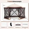 COSTWAY Pop up Pavillon für 6-8 Personen, Faltpavillon mit Produktbild-Vorschau 9