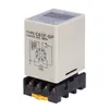 A close-up studio shot of a floatless level switch controller with its base. Podgląd zdjęcia produktu