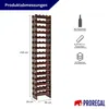 Weinregal NAVARRA aus Holz | HxBxT 219x46x28cm | 64 Produktbild-Vorschau 2