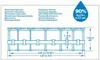 Diagram of a swimming pool with dimensions and capacity information. Produktbild-Vorschau