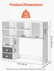 VEVOR libreria da scrivania94 x 25,4 x 79,2 cm Scaffale Anteprima dell’immagine prodotto 3