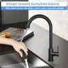 ZMH Kuchyňská Baterie Černá Vytahovací Dřezová Baterie se Náhled obrázku produktu 4