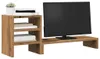 vidaXL Podstawka pod monitor z organizerem na biurko dąb Podgląd zdjęcia produktu 3