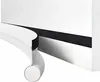 A close-up view of a white door seal with a black velcro strip attached to the door. Náhled obrázku produktu