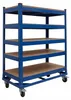Carrello a più ripiani Relaxdays, 5 ripiani, rotelle e Anteprima dell’immagine prodotto 8