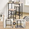 SoBuy set tavolo da pranzo 3 pezzi tavolo da bar con 2 Anteprima dell’immagine prodotto 6