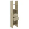 A tall, narrow bookshelf with two drawers. Produktbild-Vorschau