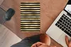 MuchoWow® Mauspad Mousepad Muster - Streifen - Gold 18x27 Produktbild-Vorschau 3