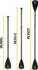 TSUNAMI 4-teiliges SUP/Kajak Paddel, 160-225 cm, Teleskop, Produktbild-Vorschau 5