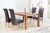 Edler Kolonial Stuhl CASA mit Nackenrolle grau Vintage Look Produktbild-Vorschau 8