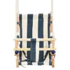 Babyschaukel mit Sicherheitsgurt Baumwolle Holz Blau Produktbild-Vorschau 3